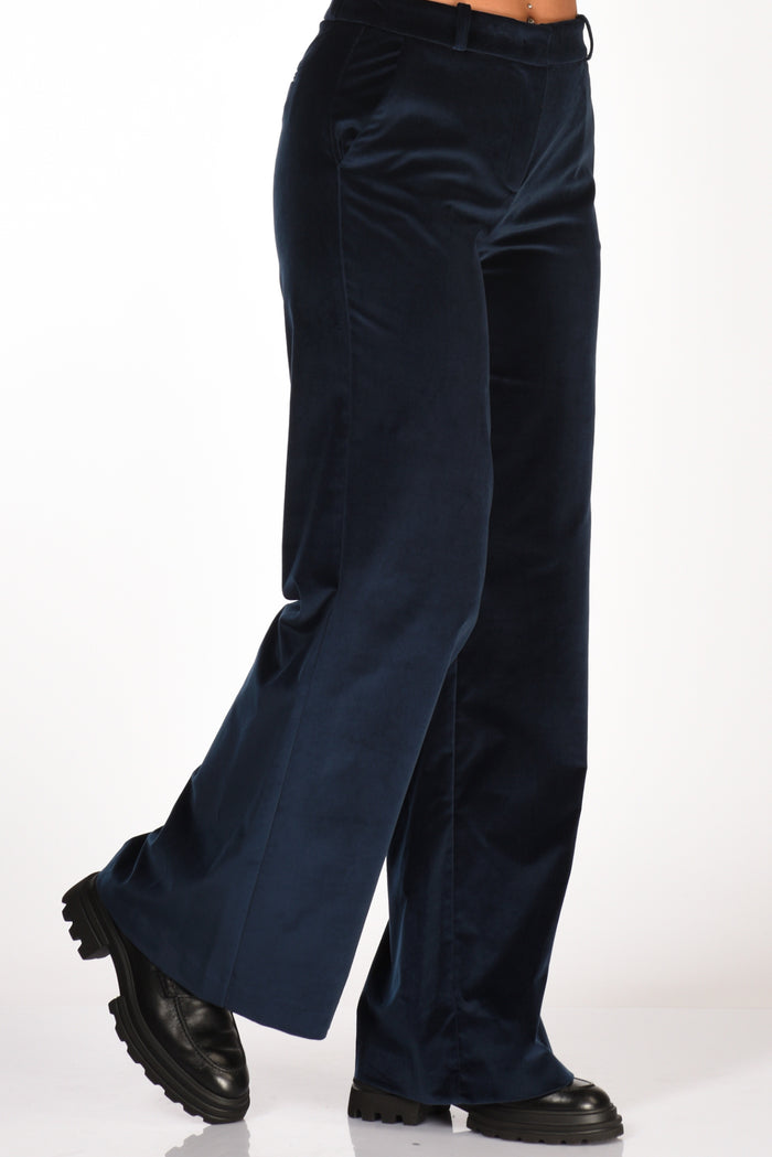 Kiltie Pantalone Andrea Blu Donna - 5
