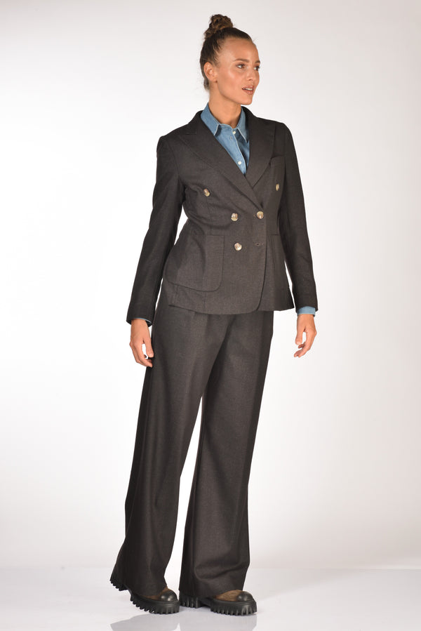 Kiltie Pantalone Ginger Marrone Donna-2