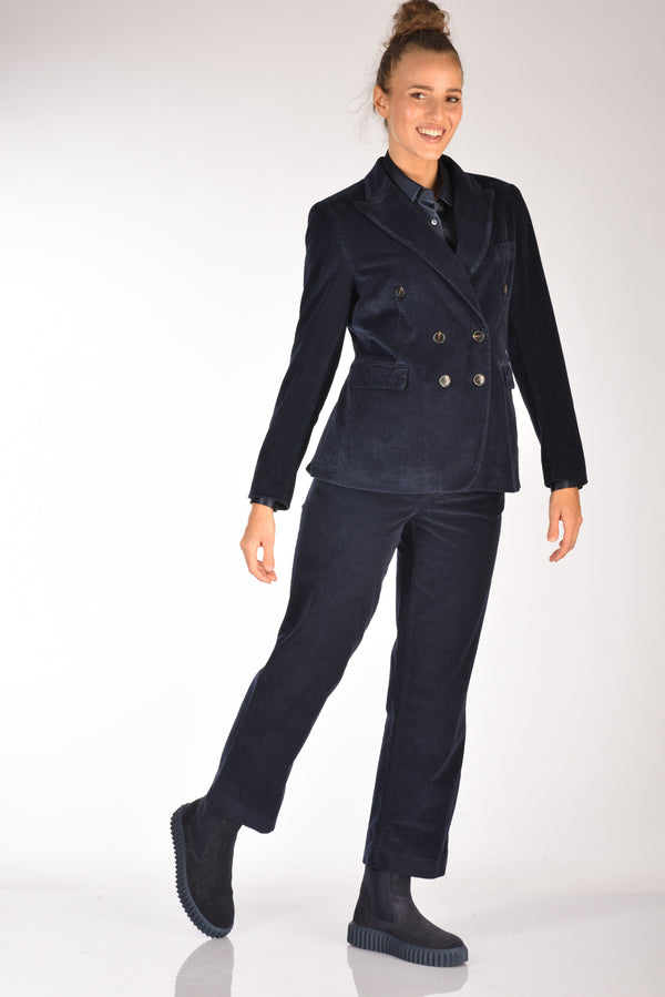 Kiltie Pantalone Parigi Blu Donna-2