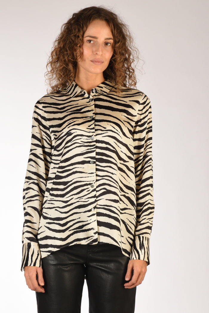 Robert Friedman Camicia Andrea Bianco/nero Donna - 2