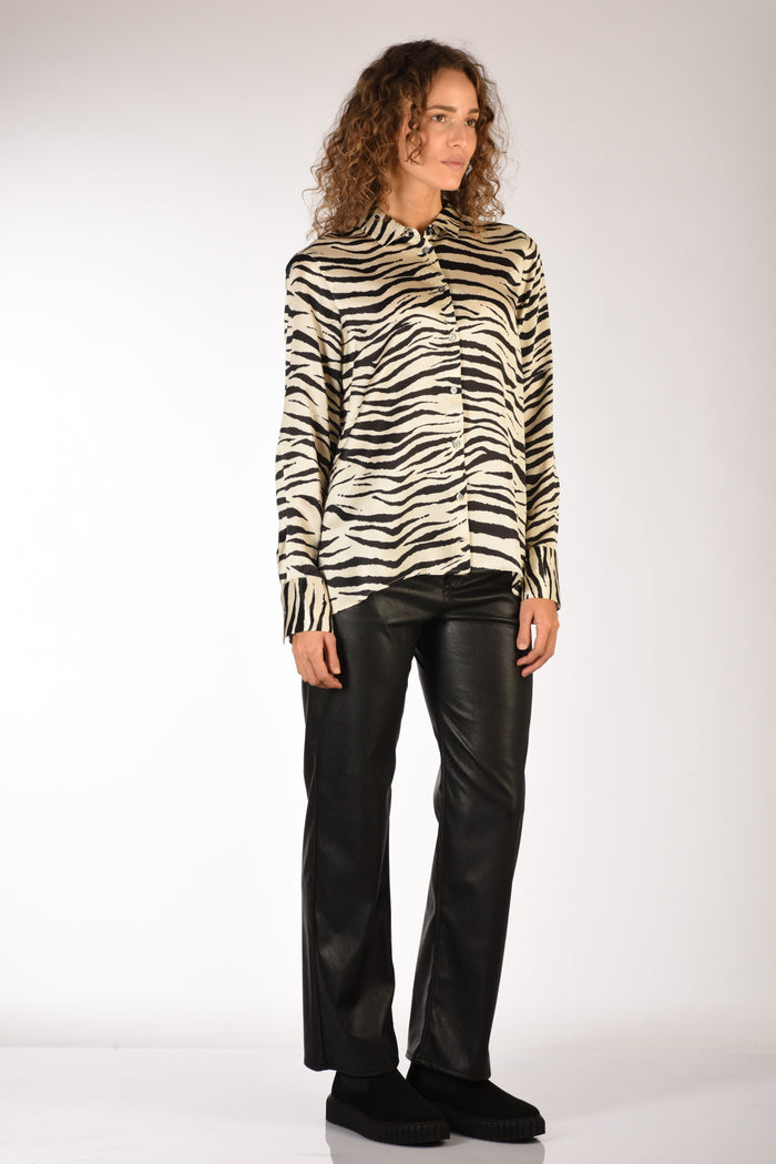 Robert Friedman Camicia Andrea Bianco/nero Donna - 4