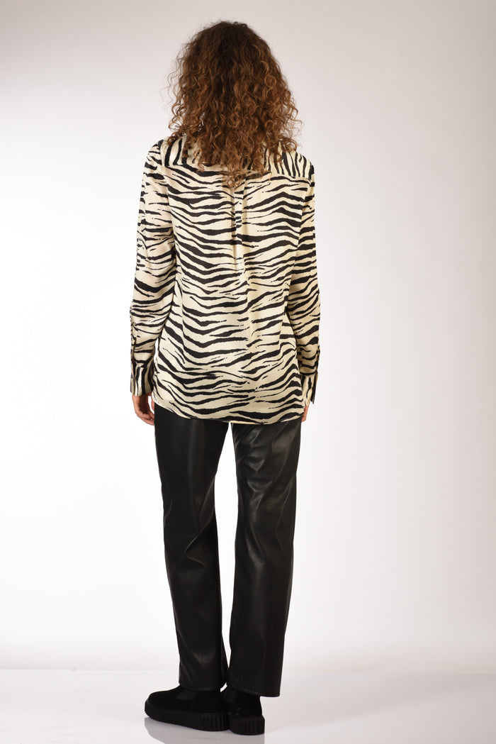 Robert Friedman Camicia Andrea Bianco/nero Donna - 5