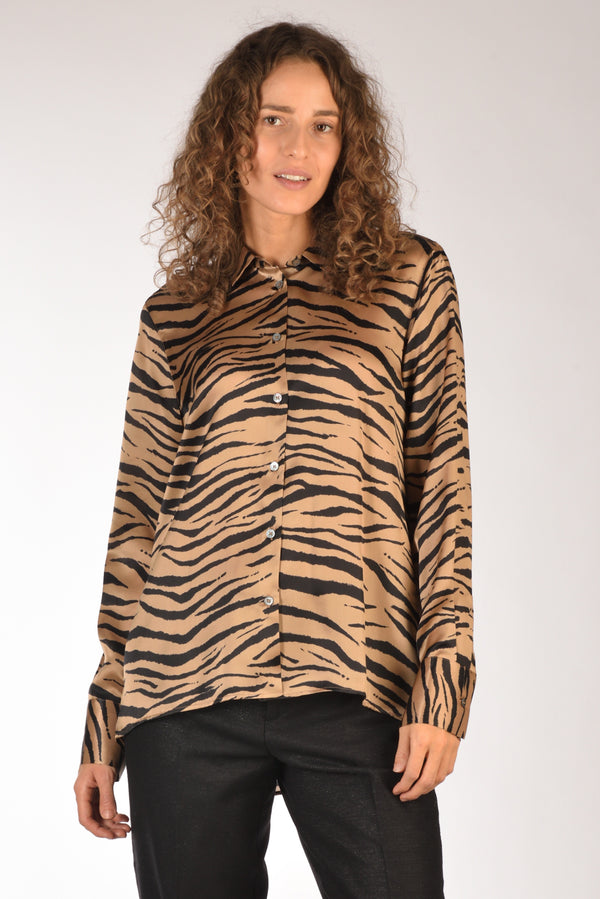 Robert Friedman Camicia Andrea Beige Chiaro/nero Donna