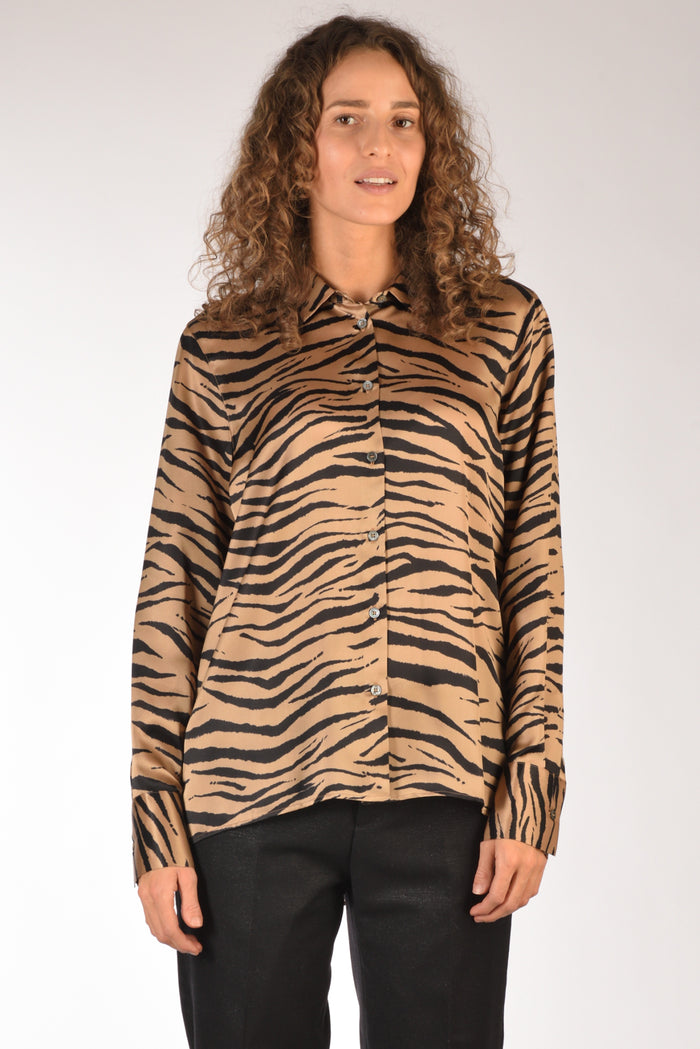 Robert Friedman Camicia Andrea Beige Chiaro/nero Donna - 2
