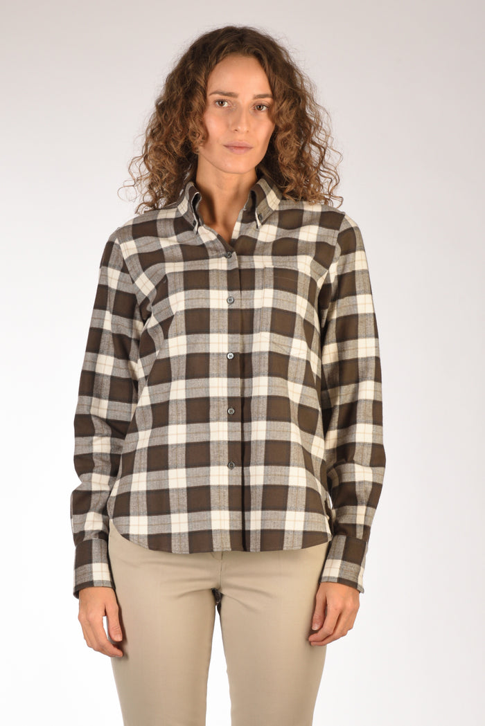 Robert Friedman Camicia Odin Marrone/beige Donna - 2