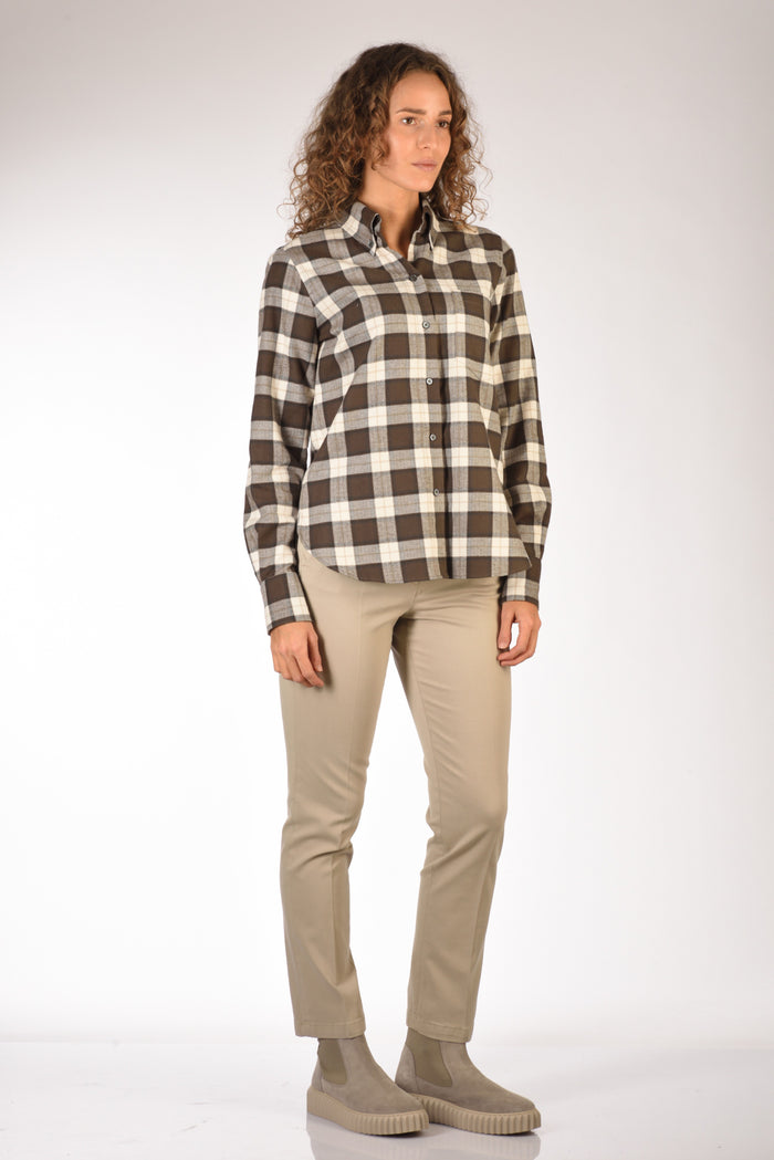 Robert Friedman Camicia Odin Marrone/beige Donna - 4