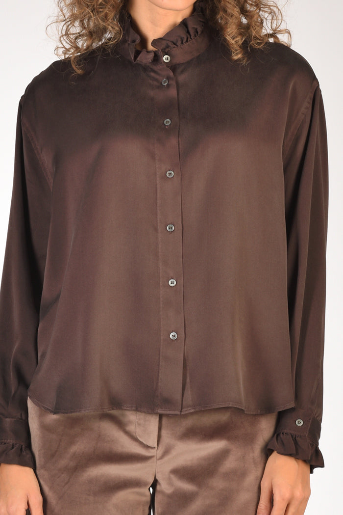 Robert Friedman Camicia Violete Marrone Donna - 3