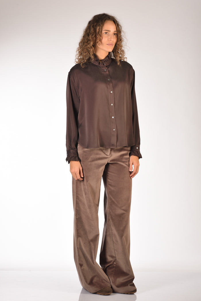 Robert Friedman Camicia Violete Marrone Donna - 4