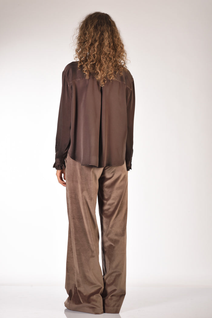 Robert Friedman Camicia Violete Marrone Donna - 5