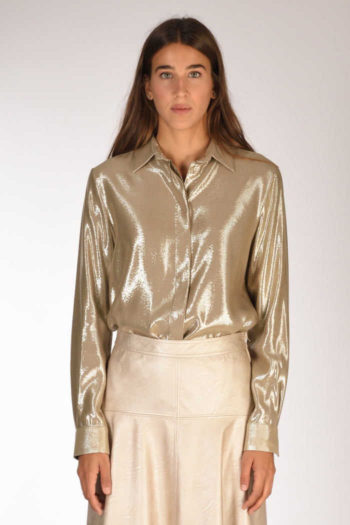 Sarte Pettegole Camicia Colletto Oro Donna - 2