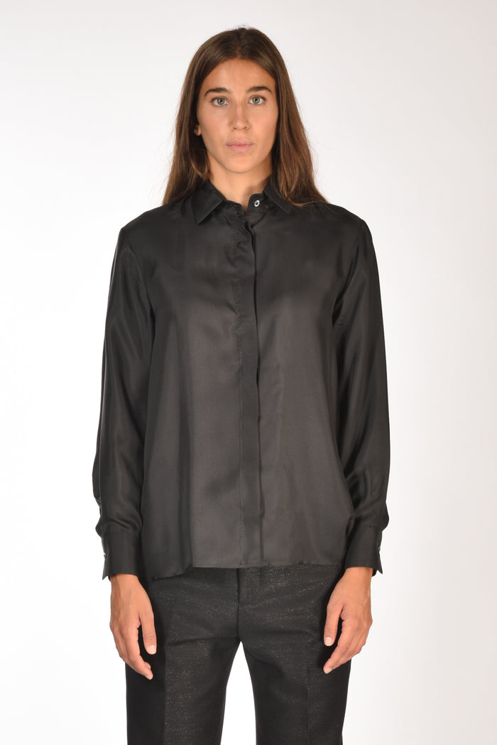 Sarte Pettegole Camicia Seta Nero Donna - 2