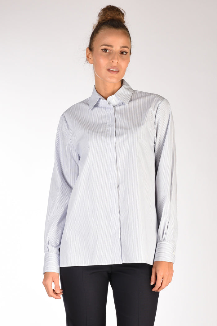 Sarte Pettegole Camicia Rigata Bianco/blu Donna - 2