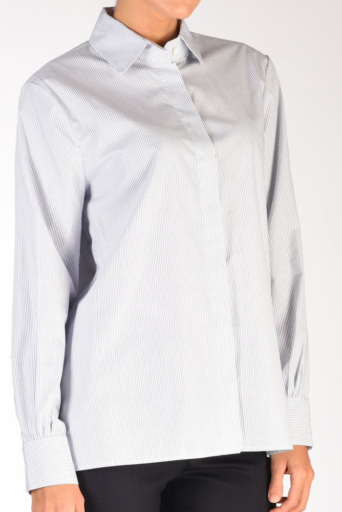 Sarte Pettegole Camicia Rigata Bianco/blu Donna - 3