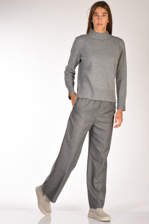 Aspesi Pantaloni Elastico Grigio Donna-2