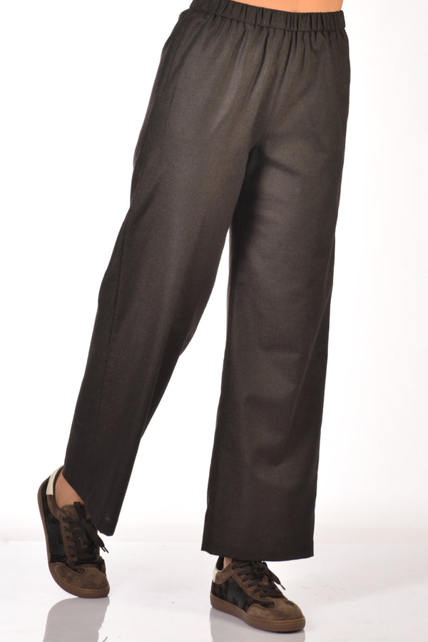 Aspesi Pantaloni Elastico Marrone Donna