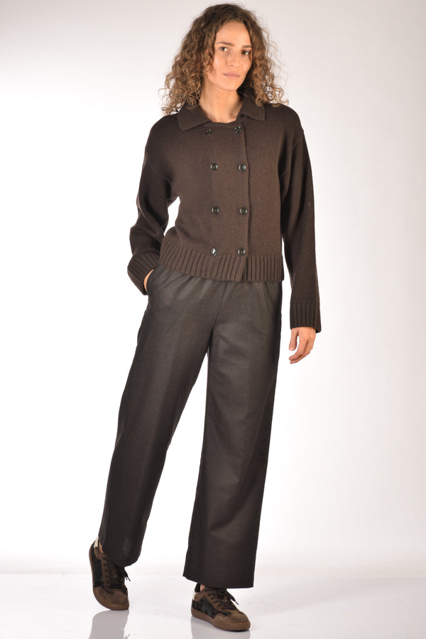 Aspesi Pantaloni Elastico Marrone Donna-2