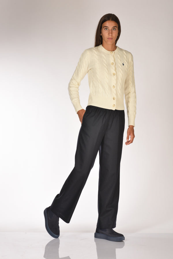 Aspesi Pantaloni Elastico Blu Donna-2