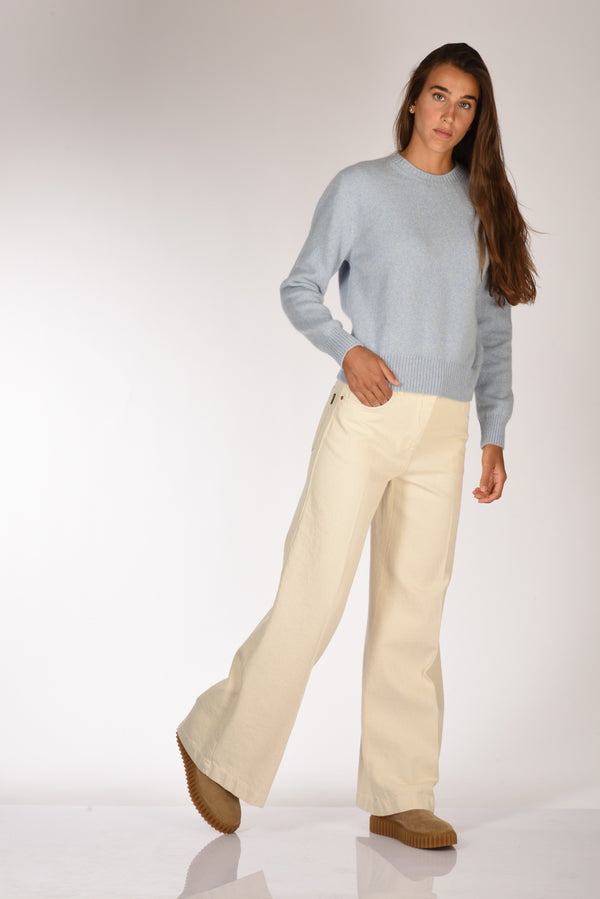 Aspesi Pantalone 5 Tasche Beige Chiaro Donna-2