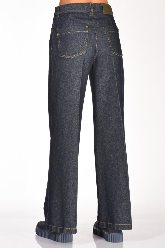 Aspesi Pantalone 5 Tasche Blu Donna - 5