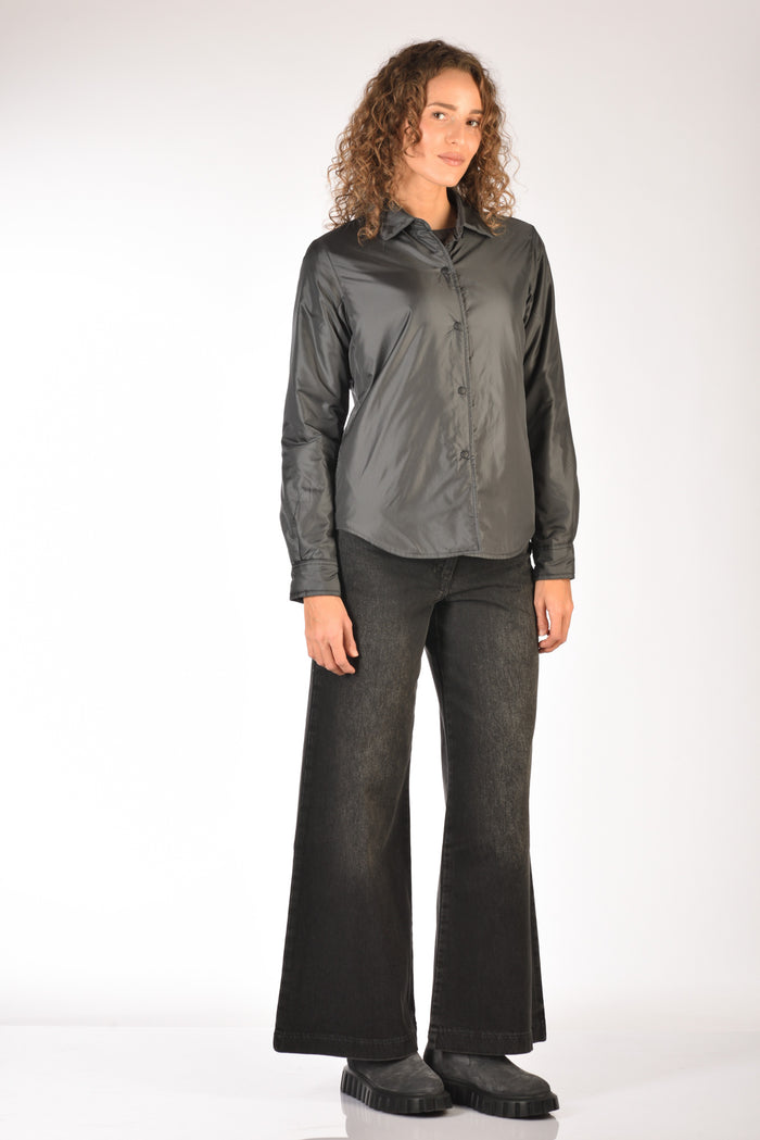 Aspesi Camicia Glue Grigio Donna - 4