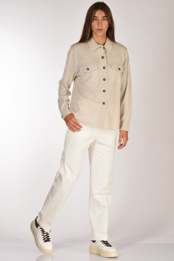 Aspesi Oantalone Bianco Donna-2