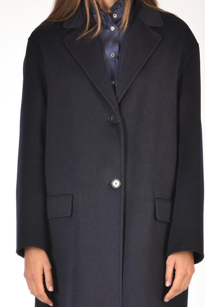 Aspesi Cappotto Vestaglia Blu Donna - 4