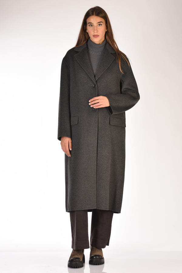 Aspesi Cappotto Vestaglia Grigio Asfalto Donna