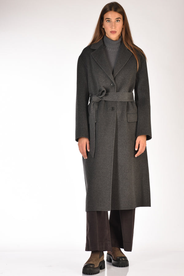 Aspesi Cappotto Vestaglia Grigio Asfalto Donna-2