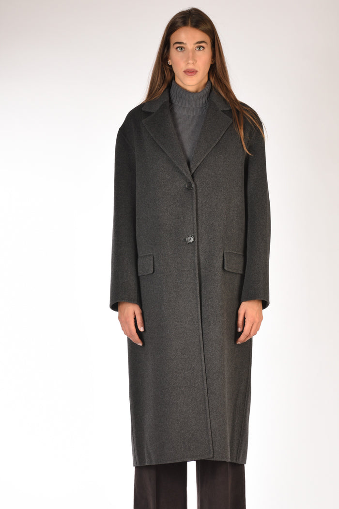 Aspesi Cappotto Vestaglia Grigio Asfalto Donna - 3