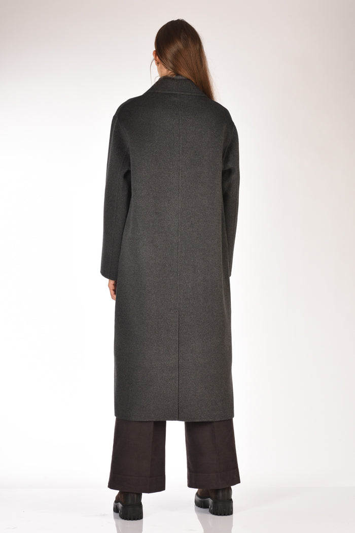 Aspesi Cappotto Vestaglia Grigio Asfalto Donna - 6