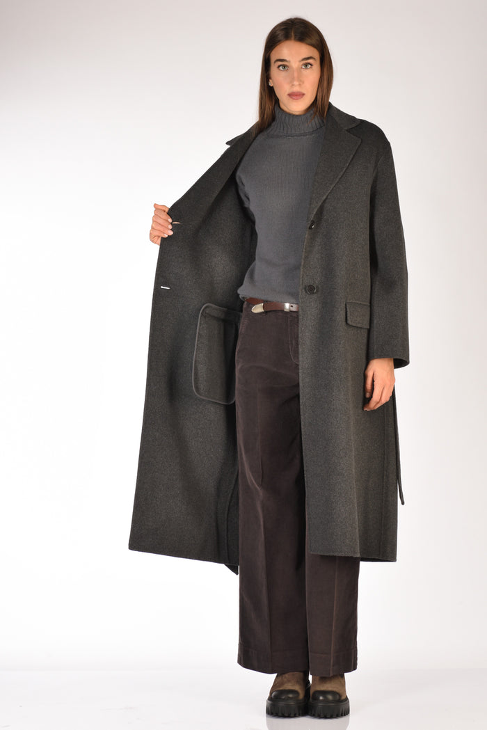Aspesi Cappotto Vestaglia Grigio Asfalto Donna - 7