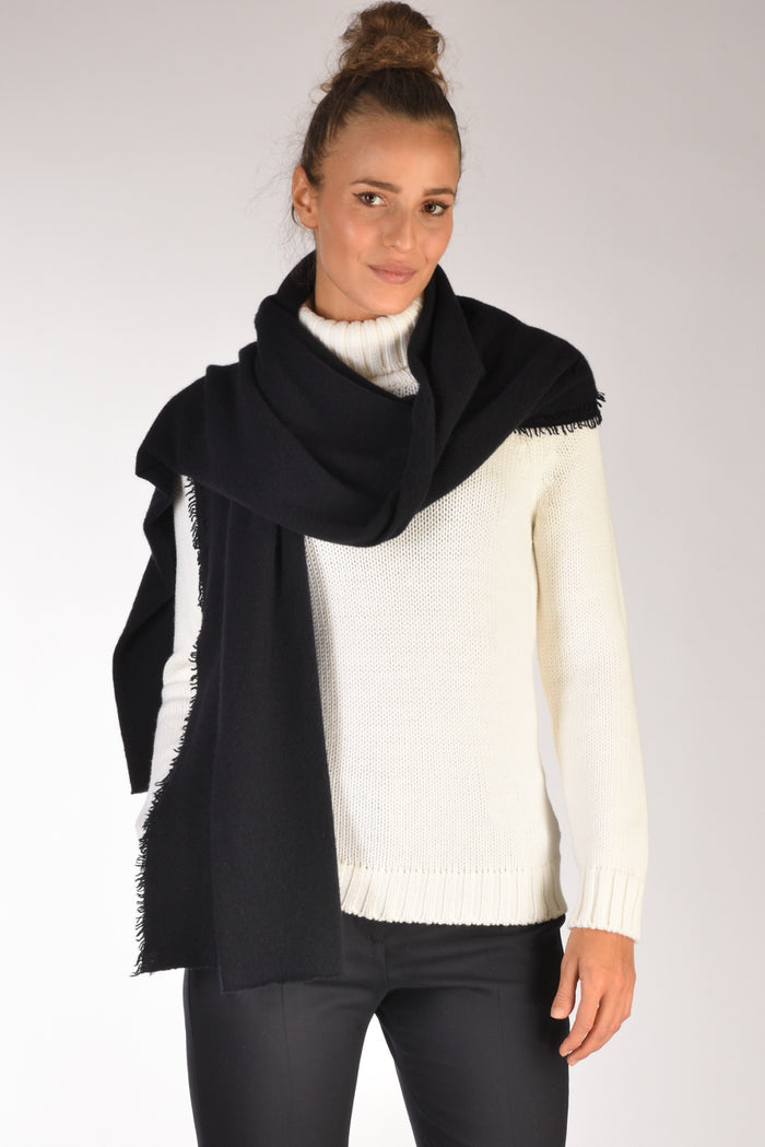 Faliero Sarti Sciarpa Adriel Blu Donna - 1