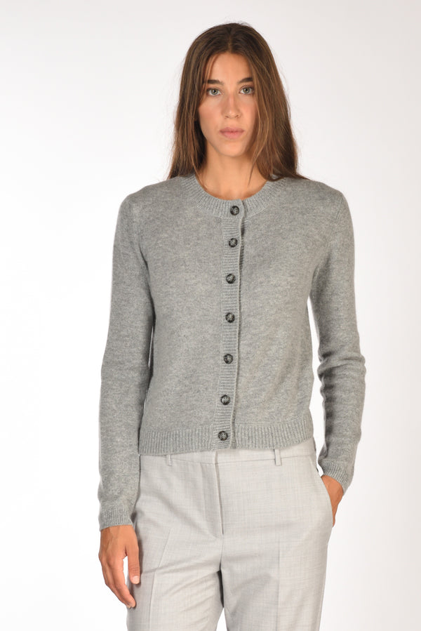 Allude Cardigan Grigio Donna