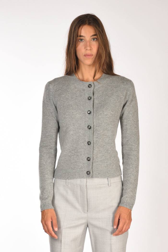 Allude Cardigan Grigio Donna - 2