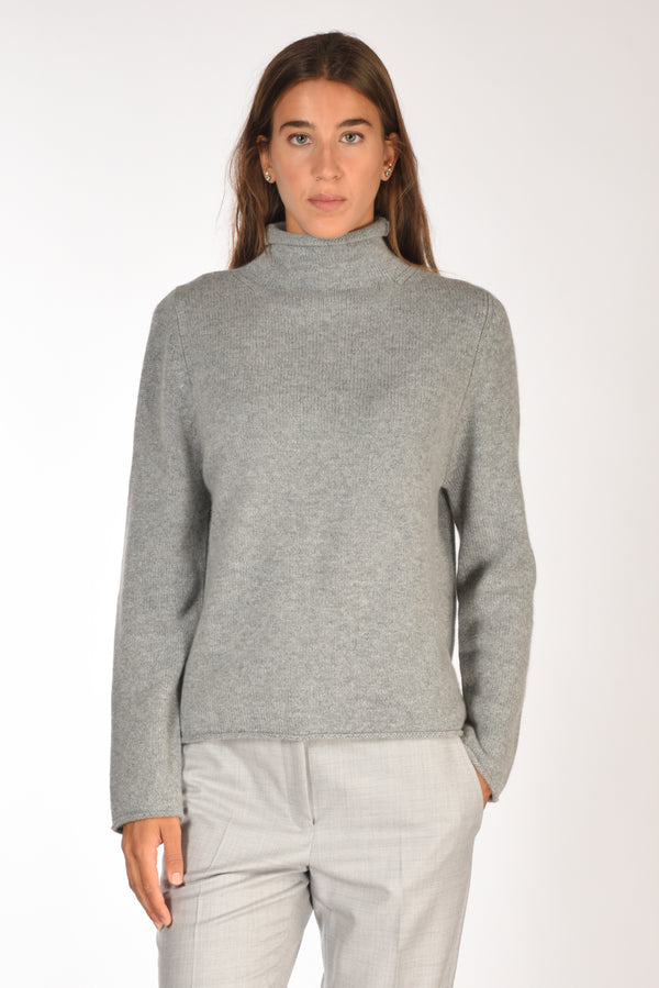 Allude Maglia Lupetto Grigio Donna