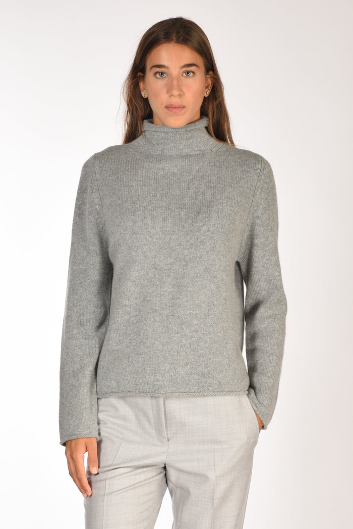 Allude Maglia Lupetto Grigio Donna - 1