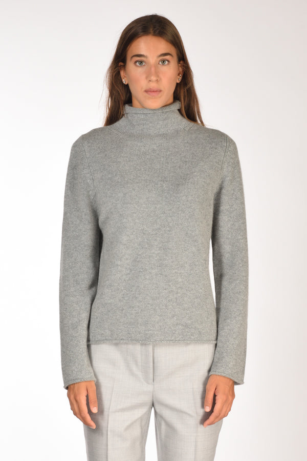 Allude Maglia Lupetto Grigio Donna-2