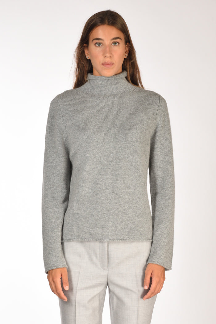 Allude Maglia Lupetto Grigio Donna - 2