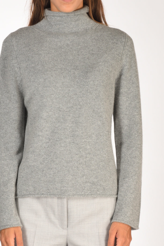 Allude Maglia Lupetto Grigio Donna - 3