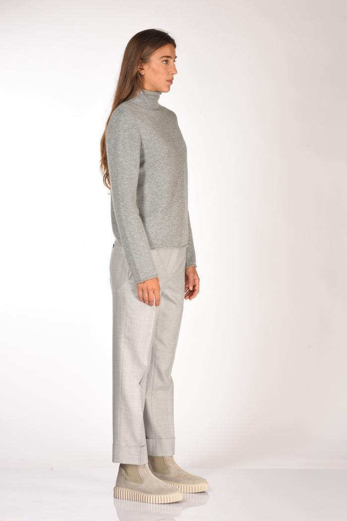 Allude Maglia Lupetto Grigio Donna - 4