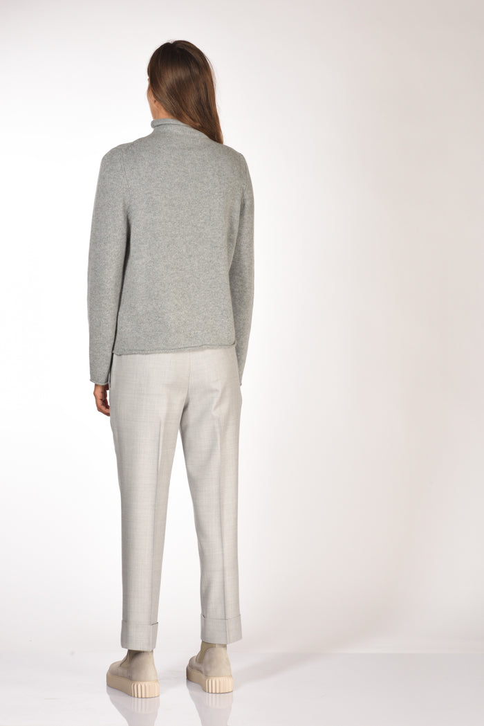 Allude Maglia Lupetto Grigio Donna - 5