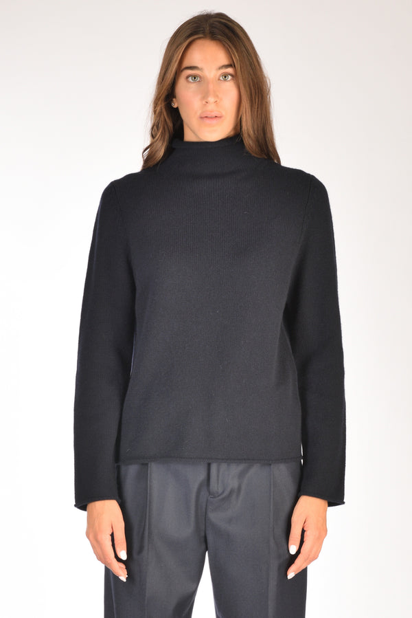 Allude Maglia Lupetto Blu Donna-2
