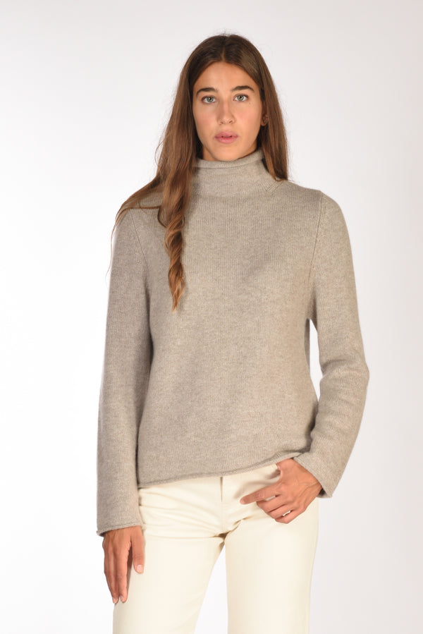Allude Maglia Lupetto Beige Donna