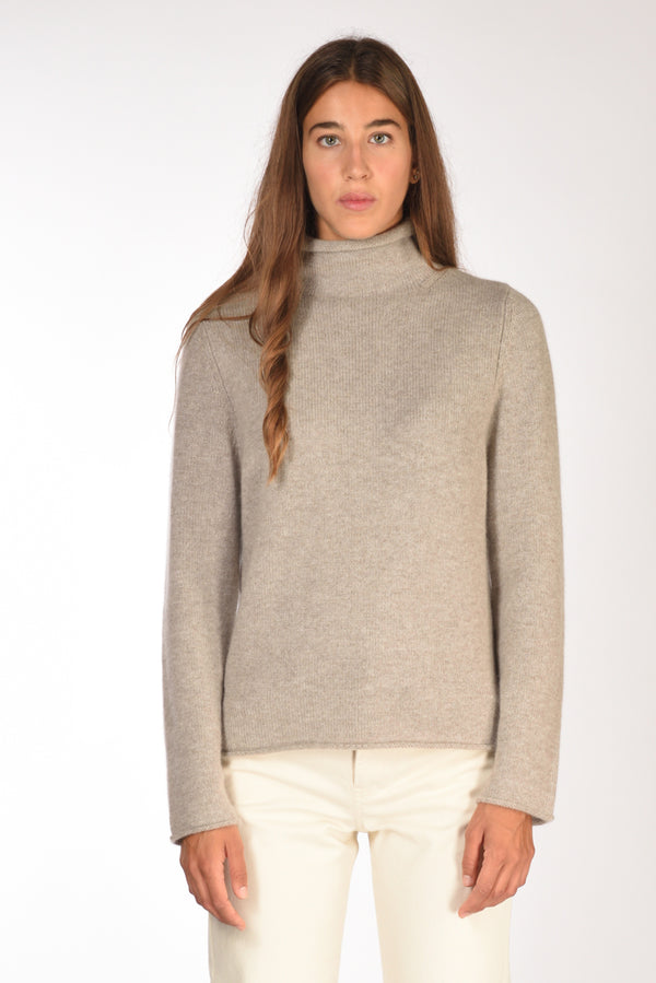 Allude Maglia Lupetto Beige Donna-2