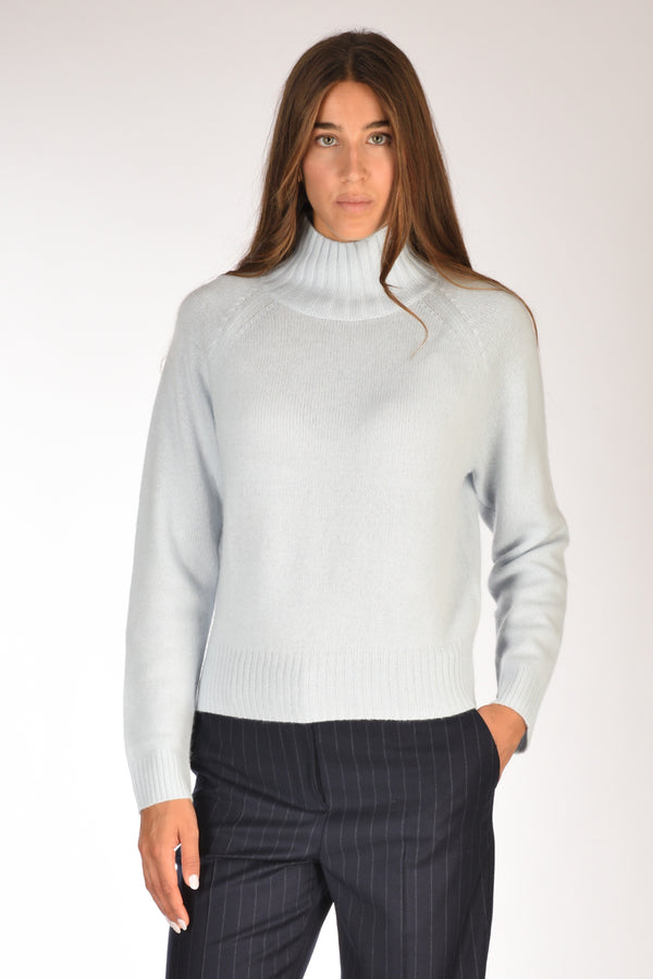 Allude Maglia Lupetto Azzurro Donna