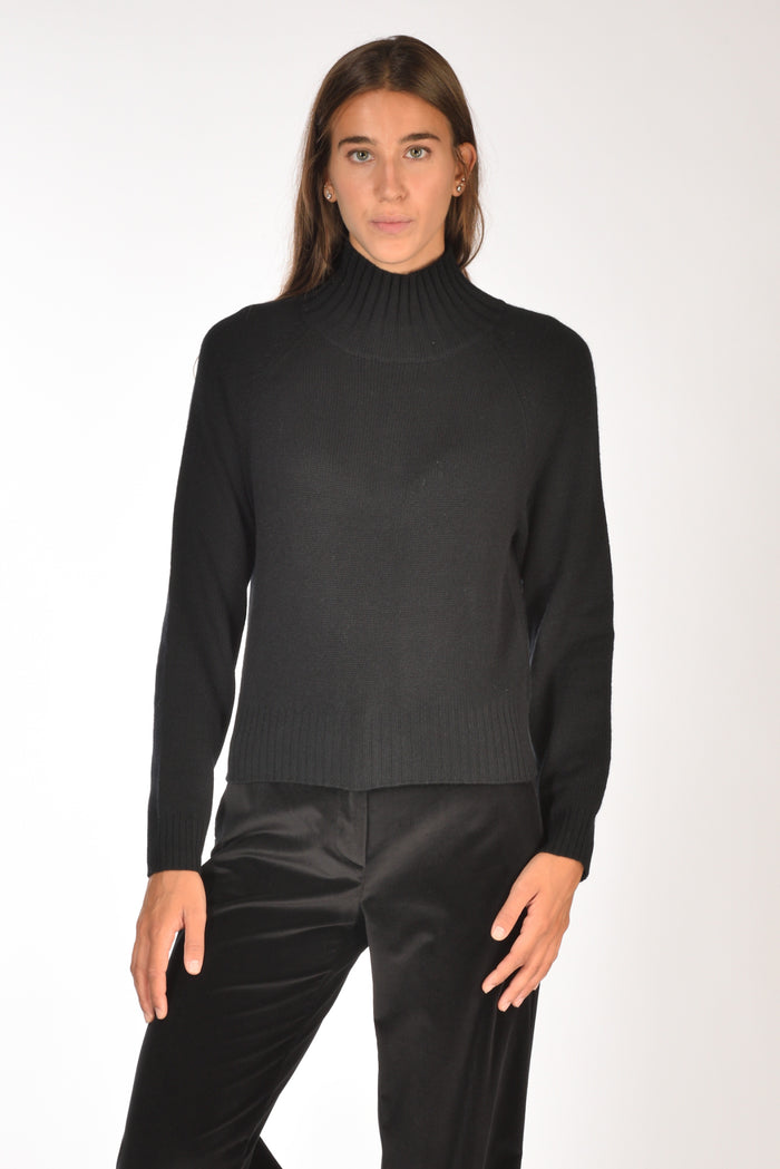 Allude Maglia Lupetto Nero Donna - 1