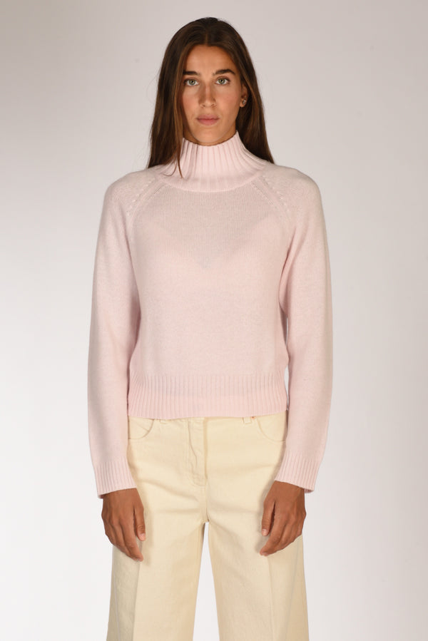 Allude Maglia Lupetto Rosa Donna-2