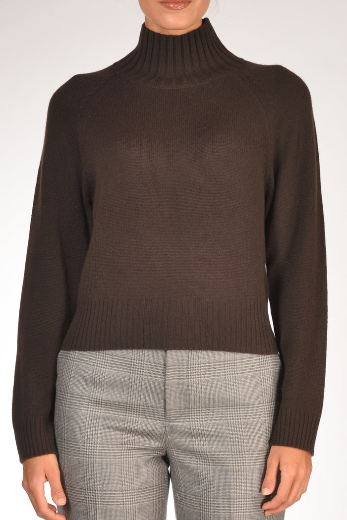 Allude Maglia Lupetto Marrone Donna - 3