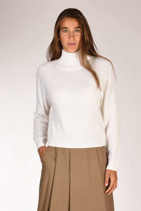 Allude Maglia Lupetto Bianco Donna