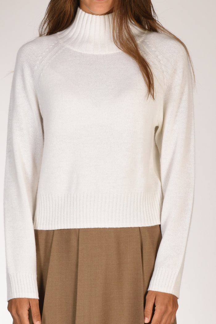 Allude Maglia Lupetto Bianco Donna - 3